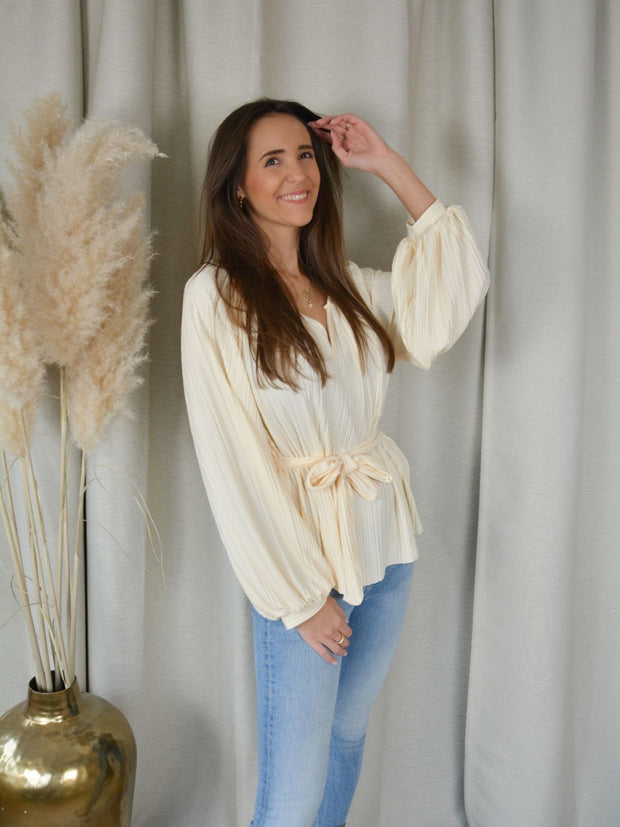 Maeva blouse beige
