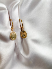 Medallion earrings